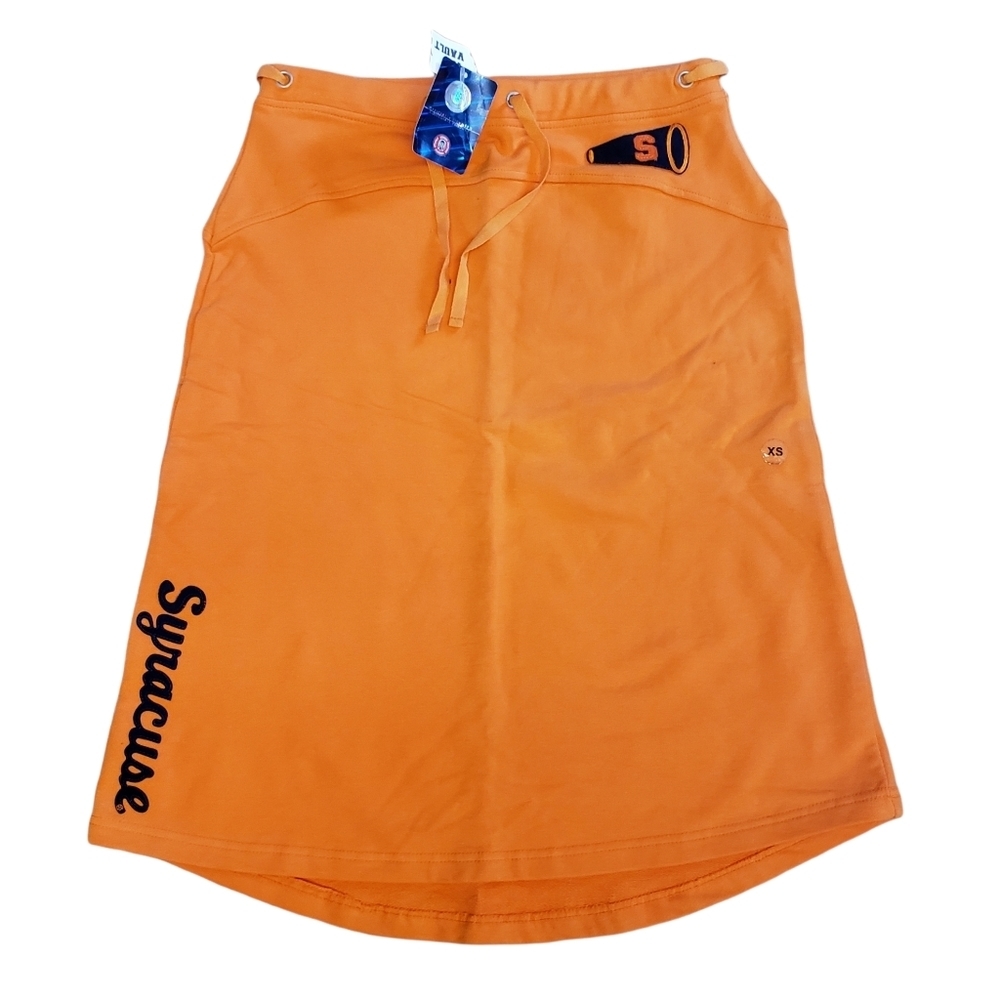 Syracuse Collegiate Cheer Skirt Womens XS Orange Navy Licensed  Embroidered Logo